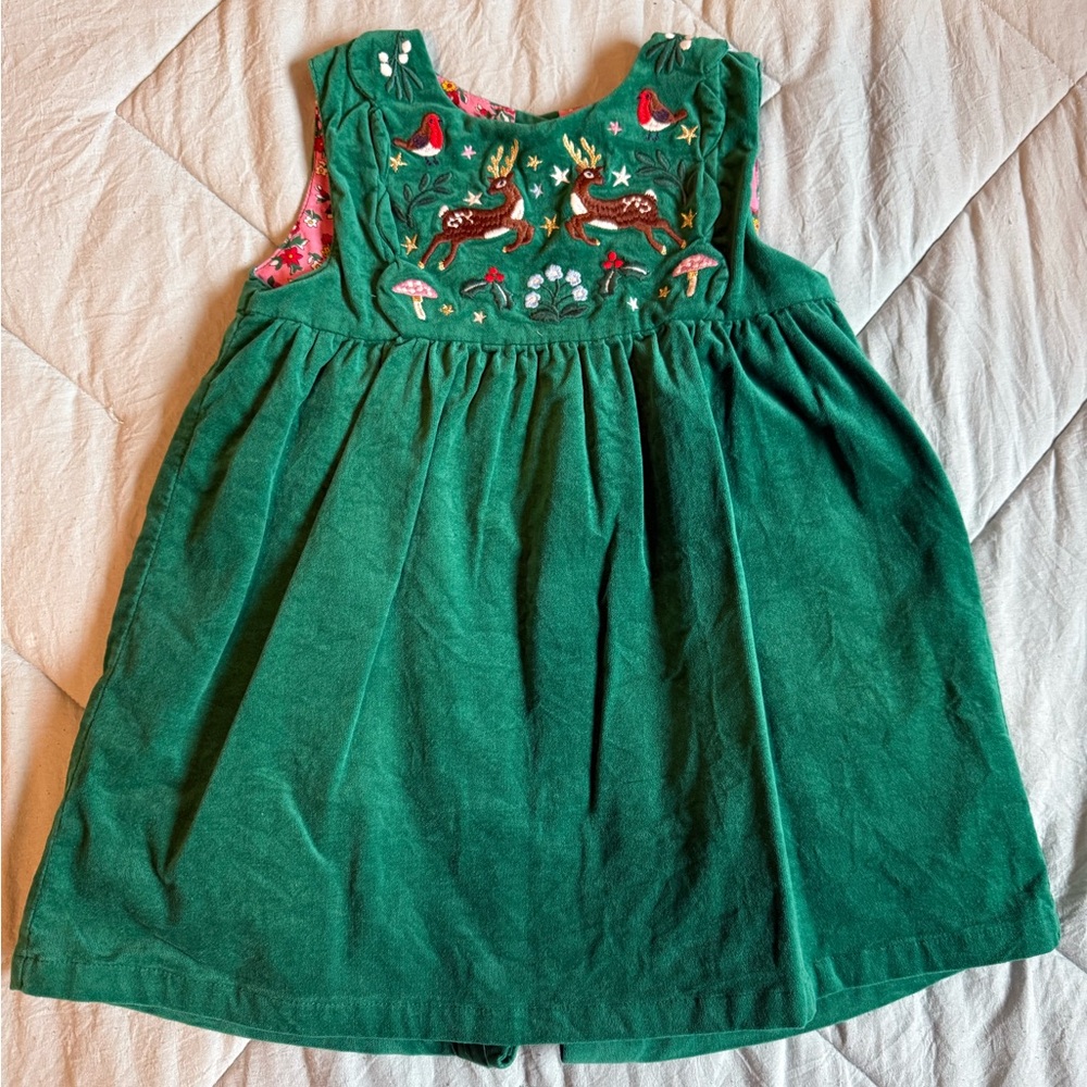 Baby Boden velvet dress 2/3